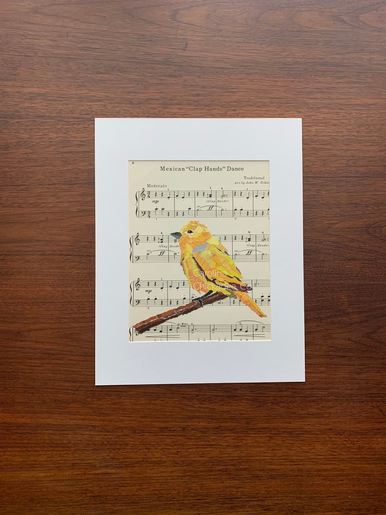 Mexican "Clap Hands" Dance - Yellow Warbler Collage
