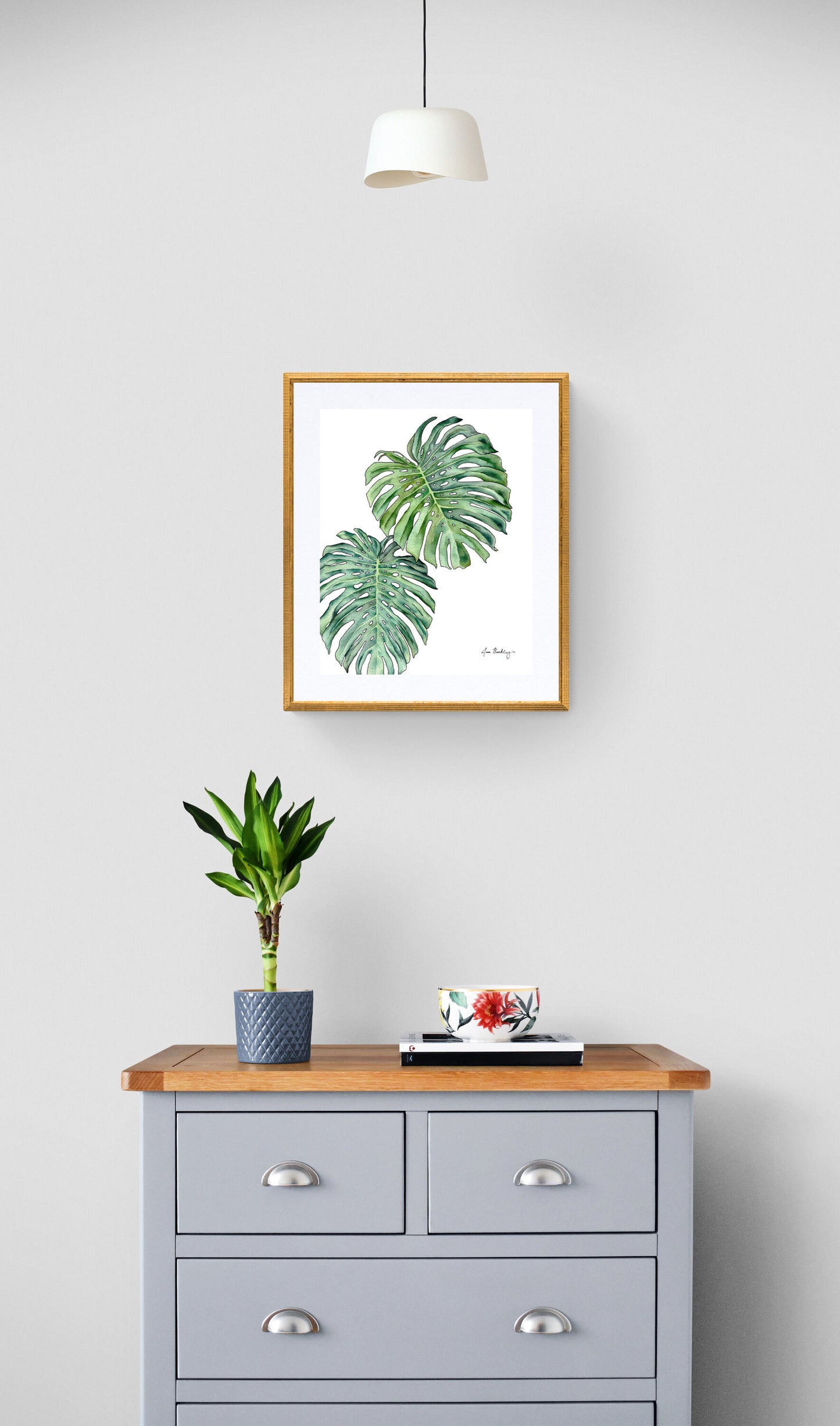 Monstera Watercolor Print