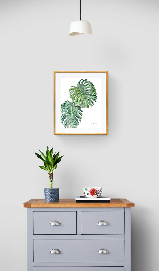 Monstera Watercolor Print
