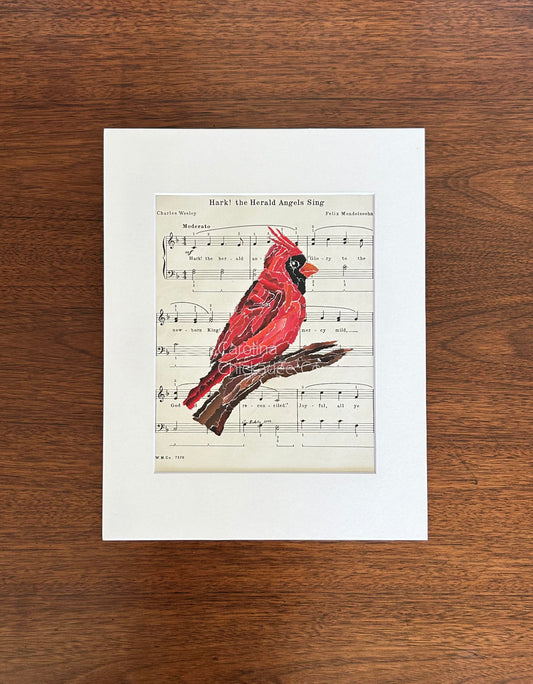 Hark! the Herald Angels Sing - Cardinal Collage