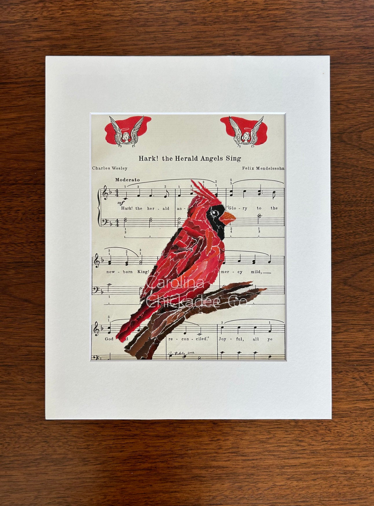 Hark! the Herald Angels Sing - Cardinal Collage