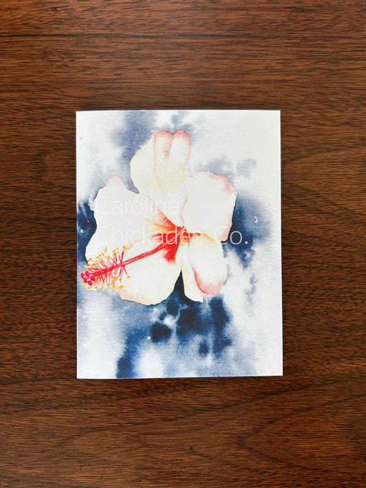 Loose Hibiscus Card