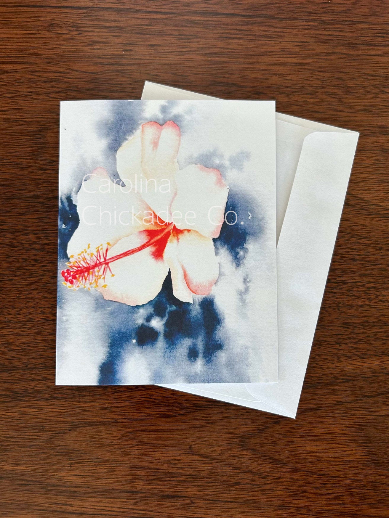 Loose Hibiscus Card