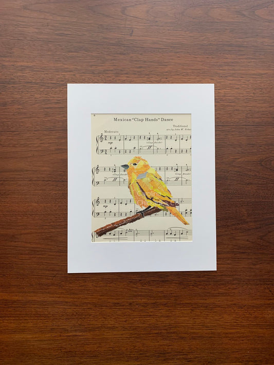 Mexican "Clap Hands" Dance - Yellow Warbler Collage