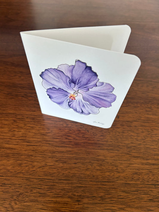 Lavender Hibiscus Card