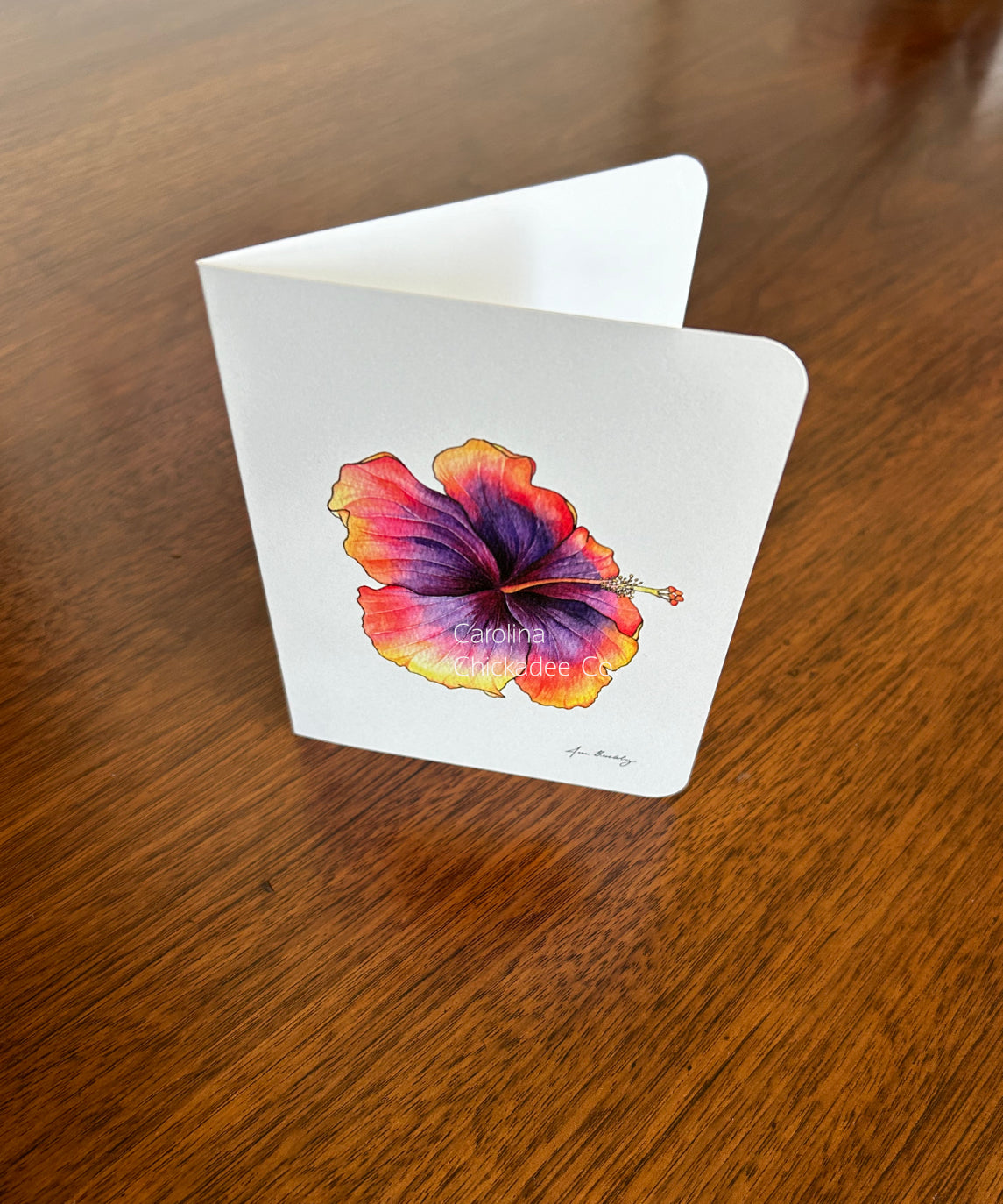 Space Oddity Hibiscus Card