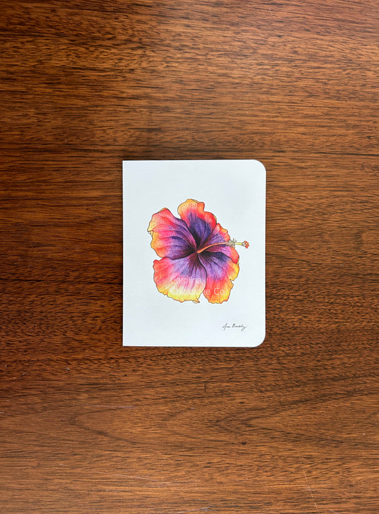 Space Oddity Hibiscus Card