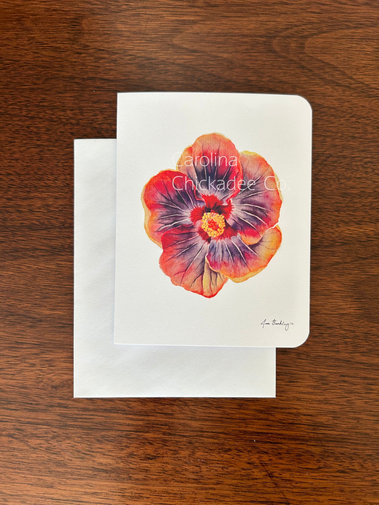 Voodoo Hibiscus Card