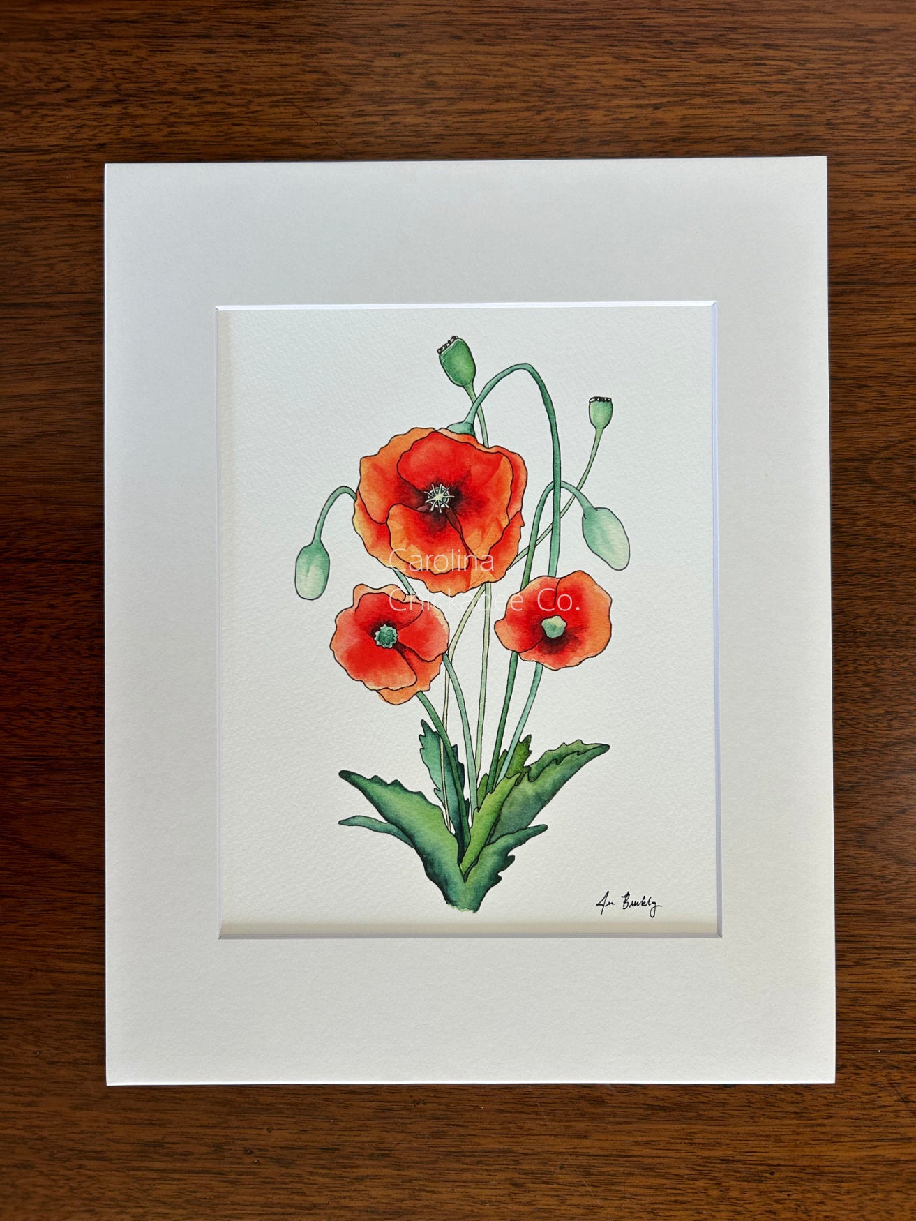 Poppy Watercolor Print