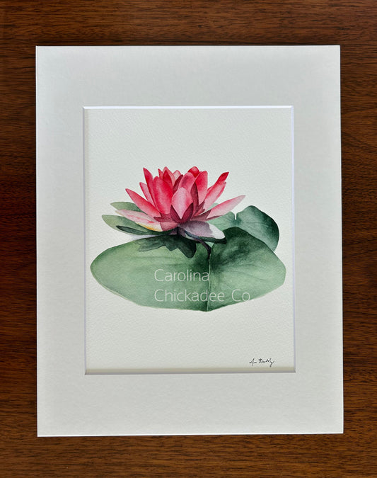Waterlily Watercolor Print