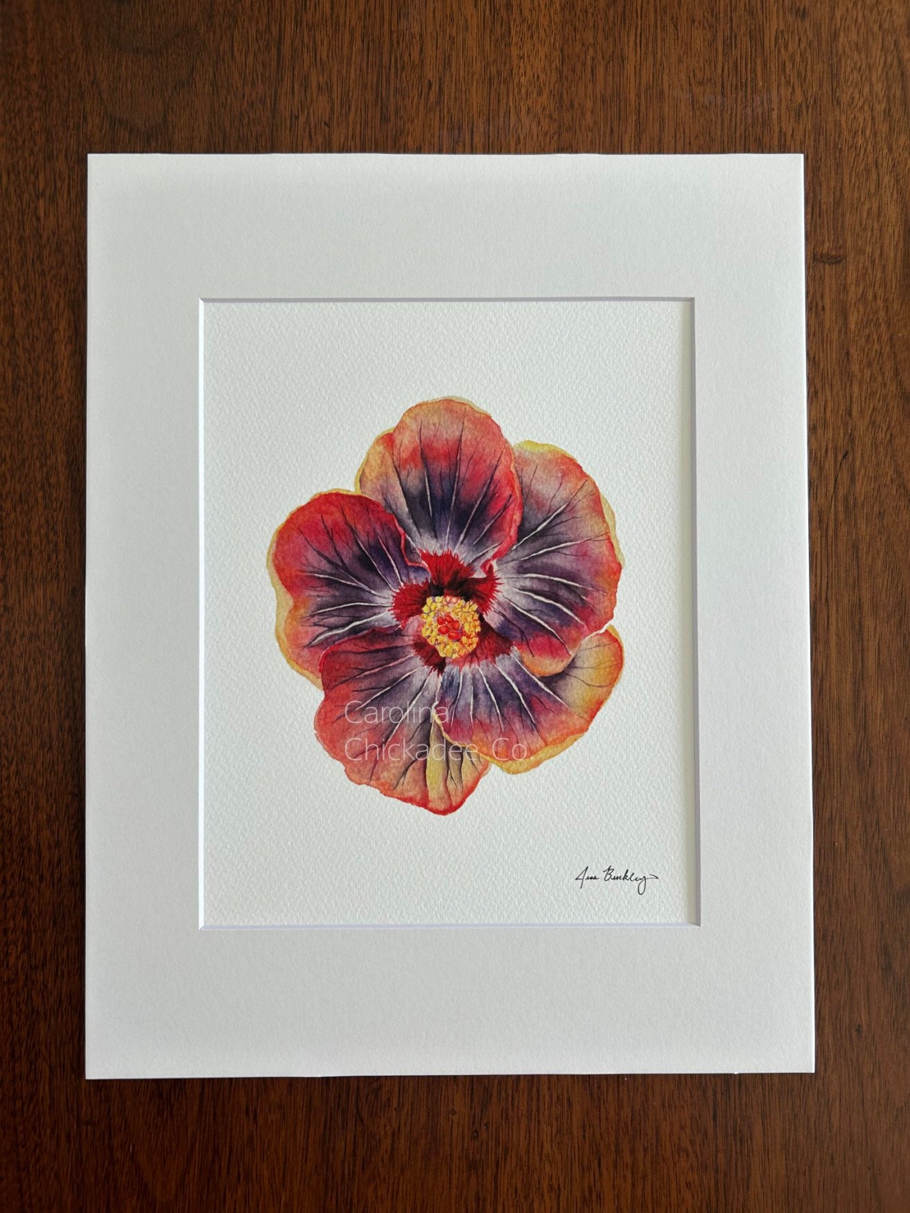 Voodoo Hibiscus Watercolor Print